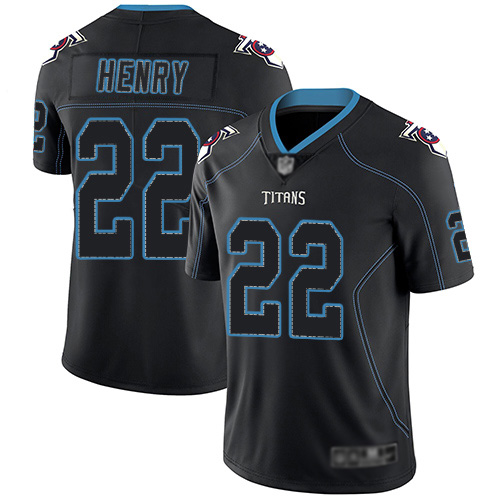 Tennessee Titans Limited Lights Out Black Men Derrick Henry Jersey NFL Football #22 Rush